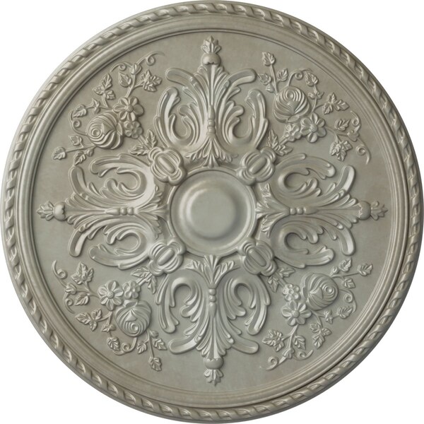 Ekena Millwork Bradford Ceiling Medallion (Fits Canopies up to 6 5/8"), Hand-Painted Flash Gold, 32 5/8"OD x 2"P CM32BRFLS - main